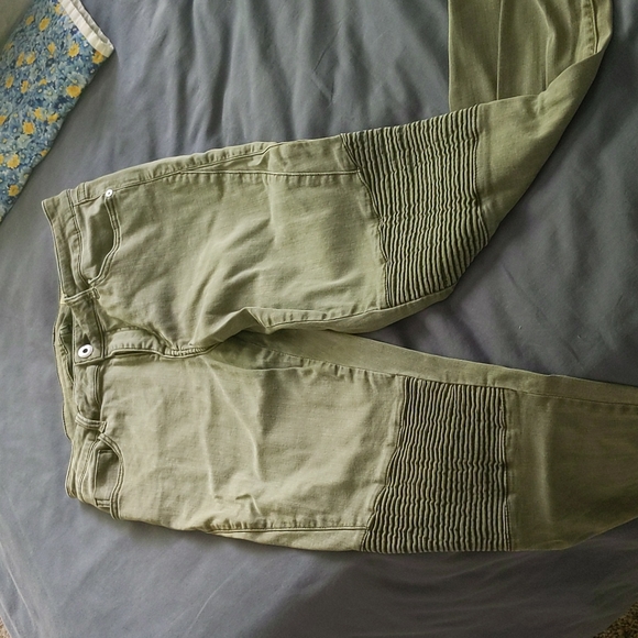 Pistola Olive Green Jeans with Knee pad detailing : Size 30 - Picture 1 of 5